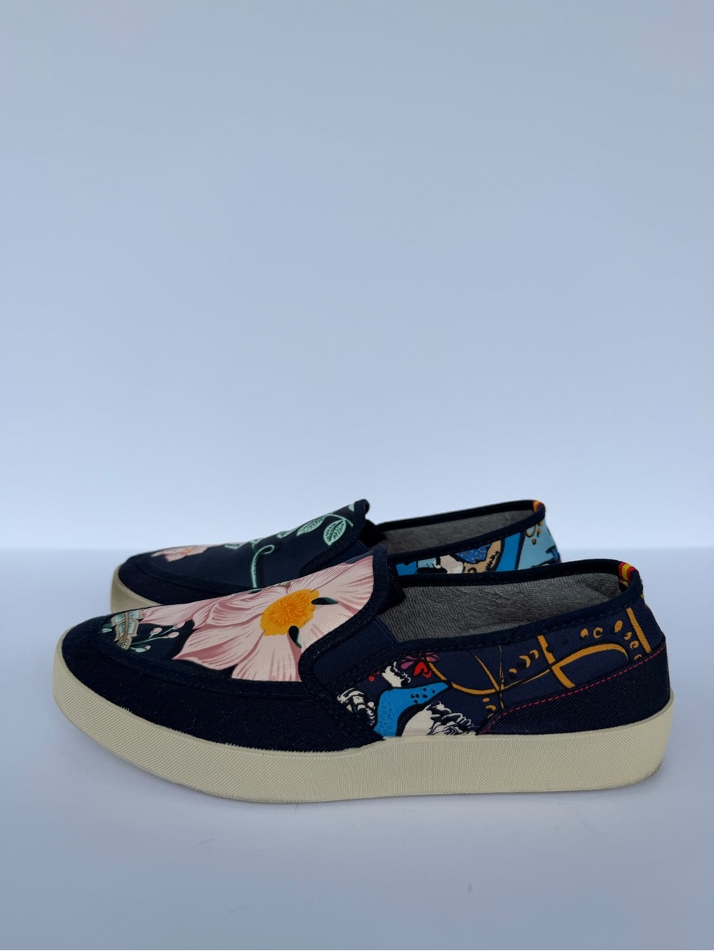 Respoké Navy Floral Slip-On Mules - Picture 5 of 6